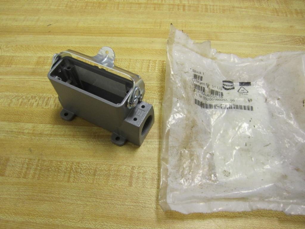 HARTING 09200160251 1 Lever, 16A, Aluminum Body, Base, Heavy Duty Connector, Panel Mount, Single Side Entry PG16