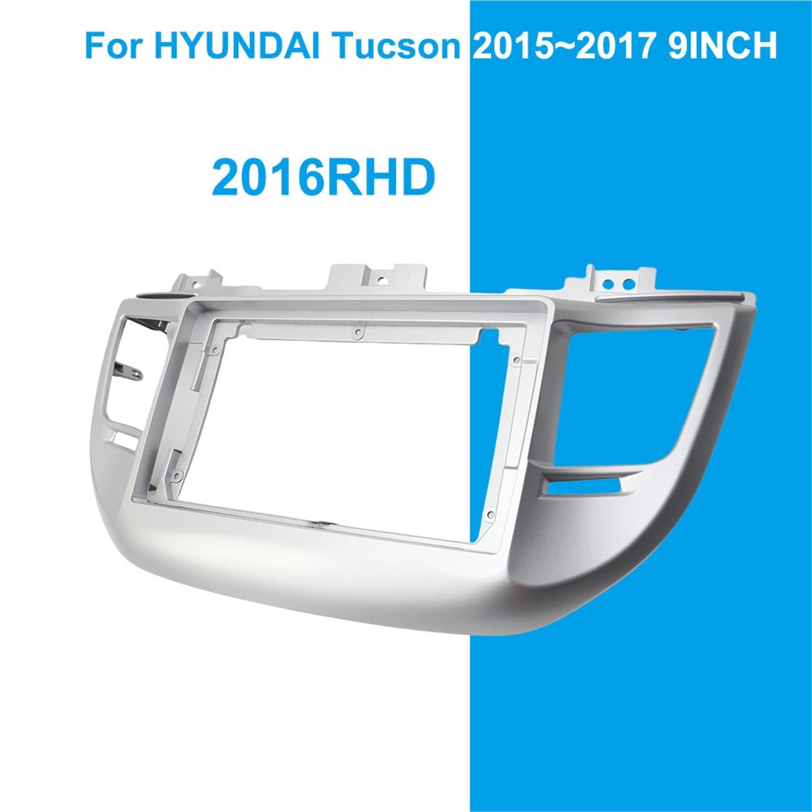 Telaio Adattatore Set di pannelli radio Adatto per HYUNDAI TUCSON 2015-2017 9 pollici autoradio stereo navigazione cavi cablaggio telaio