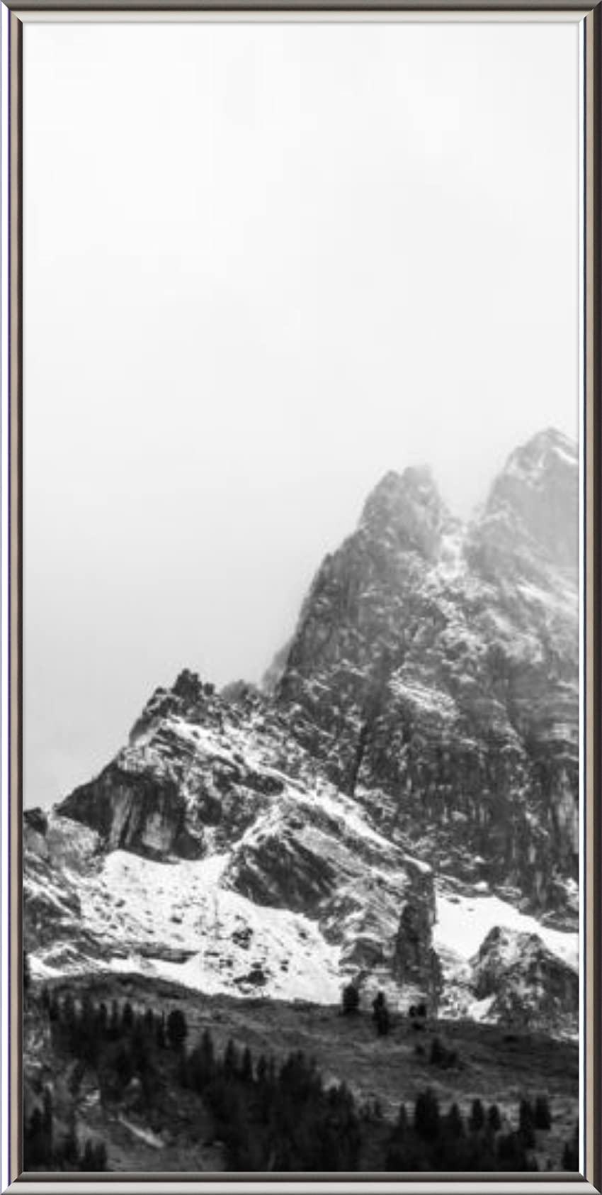 Frame It Easy 10 x 20 Gloss Silver Metal Frame (Hanover)