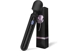 Powerful Vibrator Wand: 12-Inch G-Spot Massager with Display, 10 Patterns, and 4 Speeds