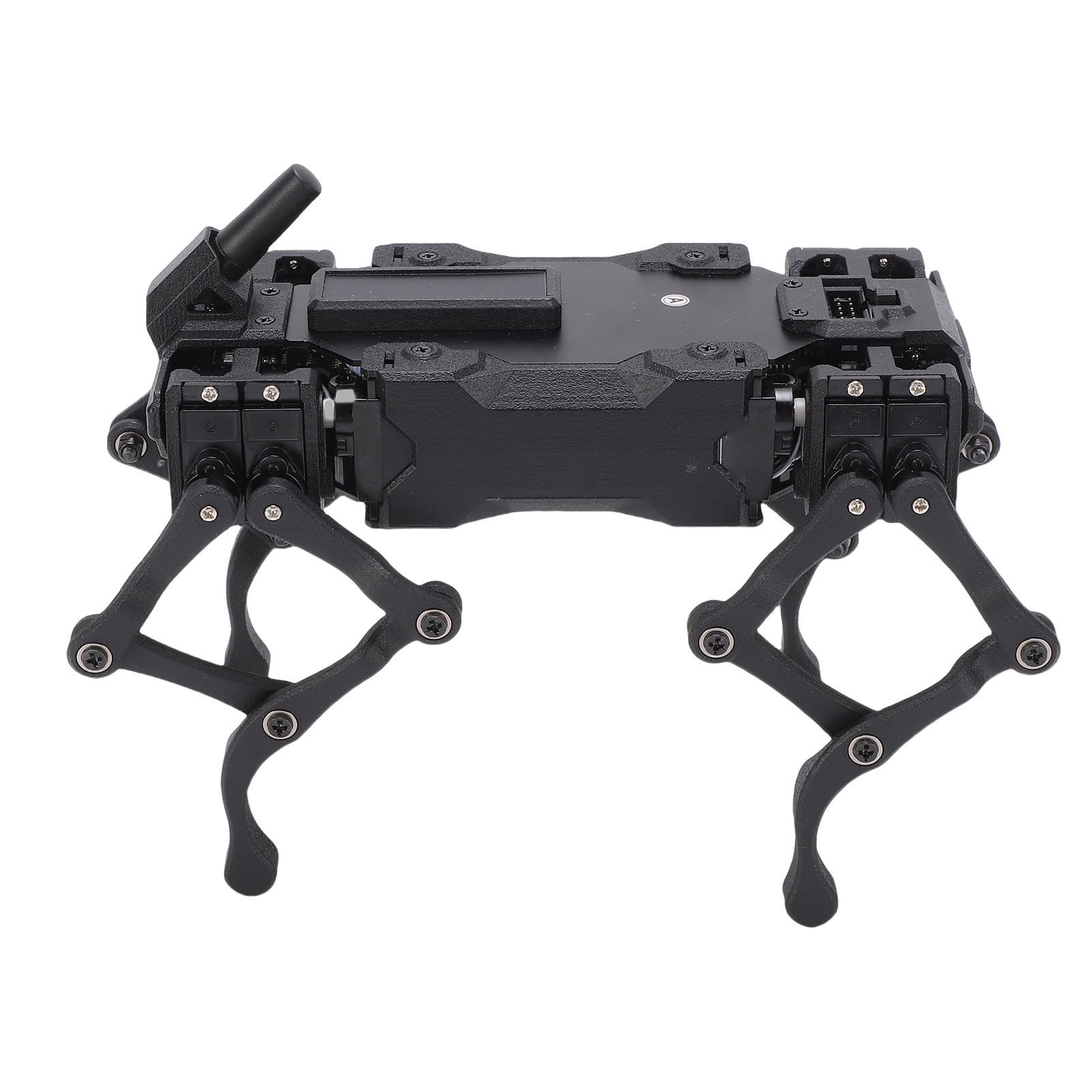 Cryfokt Cane Robot Quadrupede, Struttura della Gamba a Collegamento Multiplo 12 DOF Servi con Feedback in Tempo Reale Kit Robot Educativo STEM, Cane AI con Fotocamera Grandangolare da 5 MP a 160 Gradi