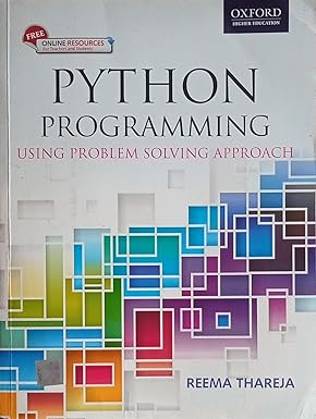 Amazon.in: Buy Python Programming Usiing Problems Solving Approach By ...