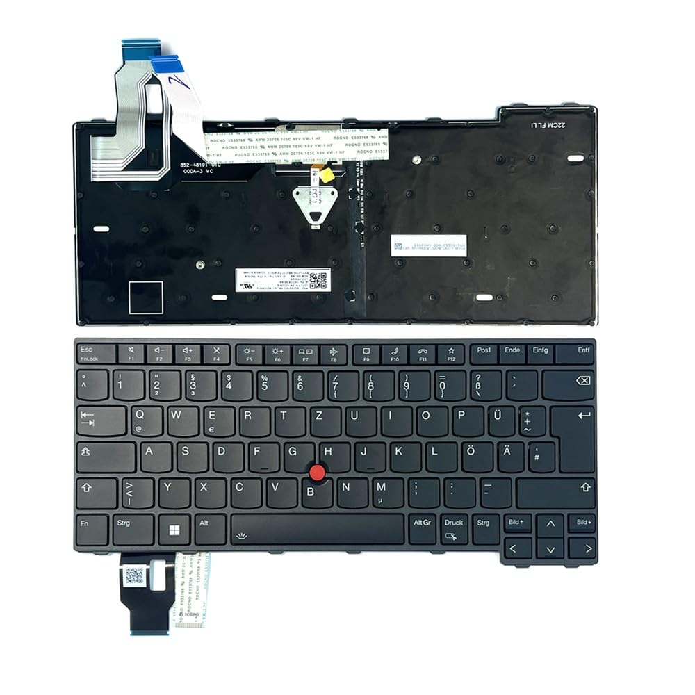 Zahara Tastatur mit Hintergrundbeleuchtung für Lenovo ThinkPad T14 Gen3/L14