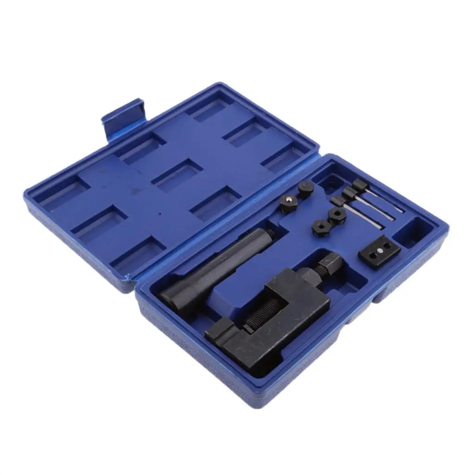 PUCHEN Cadena Motosierra 1 Juego de Herramientas remachadoras de Corte de Cadena Pesada for Motocicleta, Juego de Herramientas de remachado Universal + Caja de Transporte 415 420 428 520 525 530 630