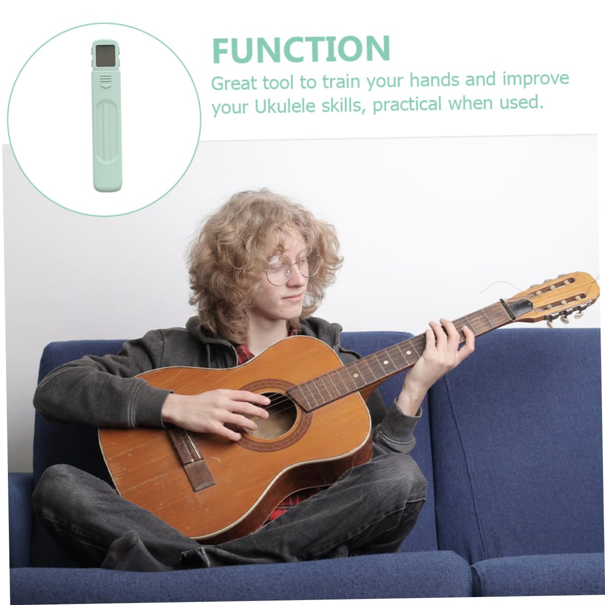 BESTonZON Strumento Per Pratiche Chitarra e Ukulele Portatile Principianti e Musicisti Professionisti Allenamento Per e Sensibilità