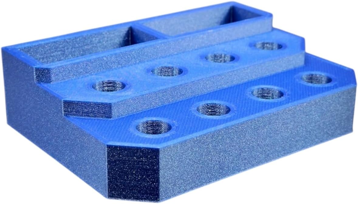 Slide Stand-14mm Eight Spaces with Segmented Storage (Blue)