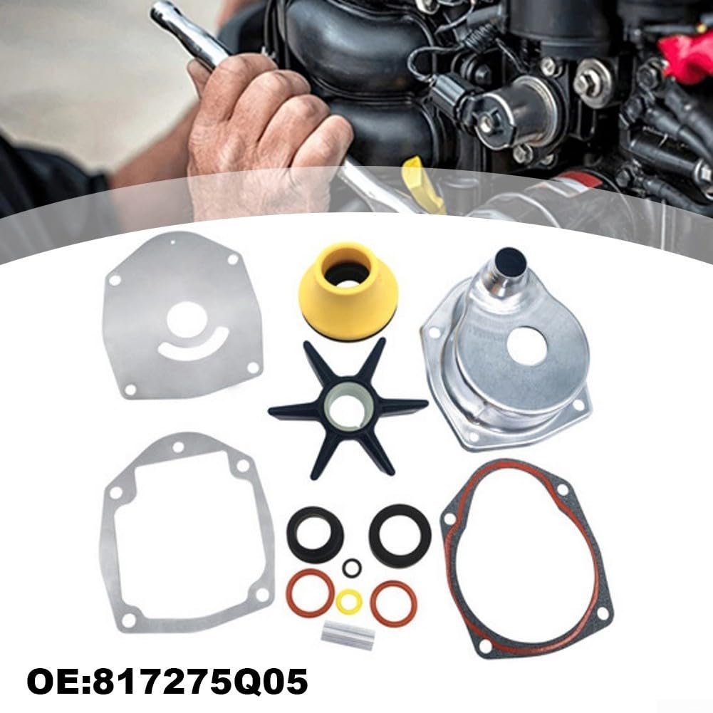 Kit di riparazione girante per Mercruiser Stern Drive S/N D469859 | Adatto per alpha per Gen 2, include guarnizioni guarnizioni piastre, robusta girante a 6 pale, sistema di azionamento a
