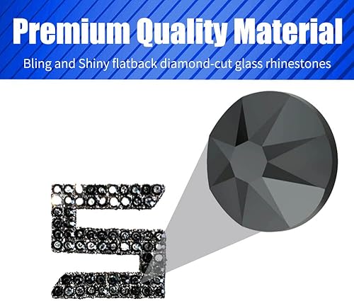 Miniatura 2 de Yeapop Emblemas de diamantes de imitación negros brillantes para Tesla Model 3 Y S X y Cybertruck, adecuados para decorar varios accesorios