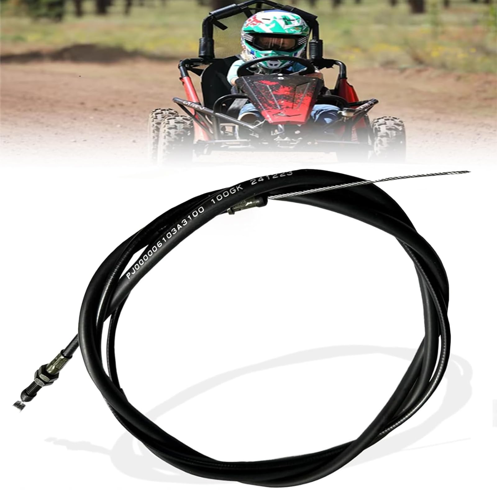 Amazon.com: QYMOTO 73 inch Go Kart Throttle Cable Compatible with