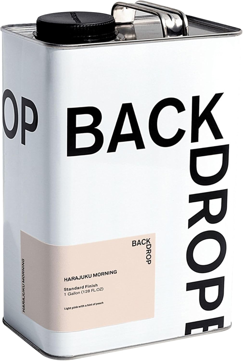 BACKDROP | Premium Interior Paint | Standard Semi Matte, Low Sheen Finish | Self-Priming, Low VOC, Green Wise Certified | HARAJUKU MORNING – Light pink with a hint of peach | 1 Gallon HARAJUKU MORNING Interior Semi Matte 128 Fl Oz (Pack of 1)