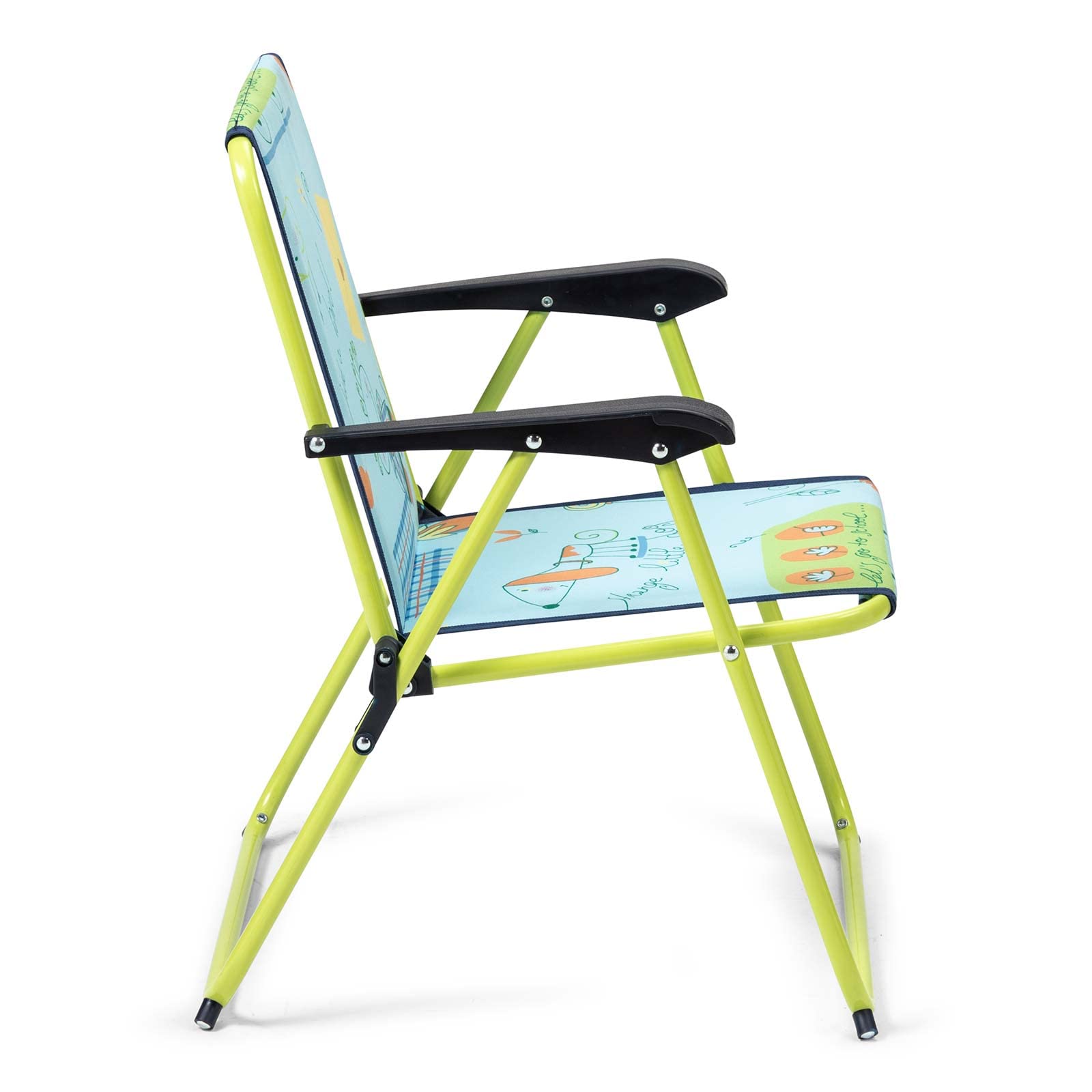 Chaise Pliante pour Enfant pour Jardin ou Plage rembourrée 42 x 40 x 52 cm et Design Amusant pour Enfant Tissu Lavable et Pieds stabilisateurs pour Plus de sécurité