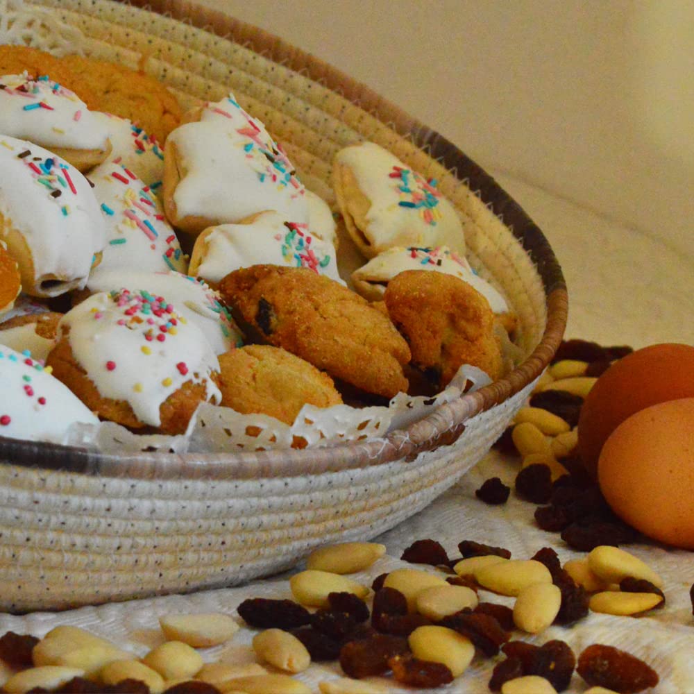 DOLCI DELLA TRADIZIONE - Mix di Biscotti Artigianali assortiti della tradizione Sarda - Pasticceria Artigiana Il Giglio Dolci di Sardegna - Confezione rigida riciclabile 1Kg