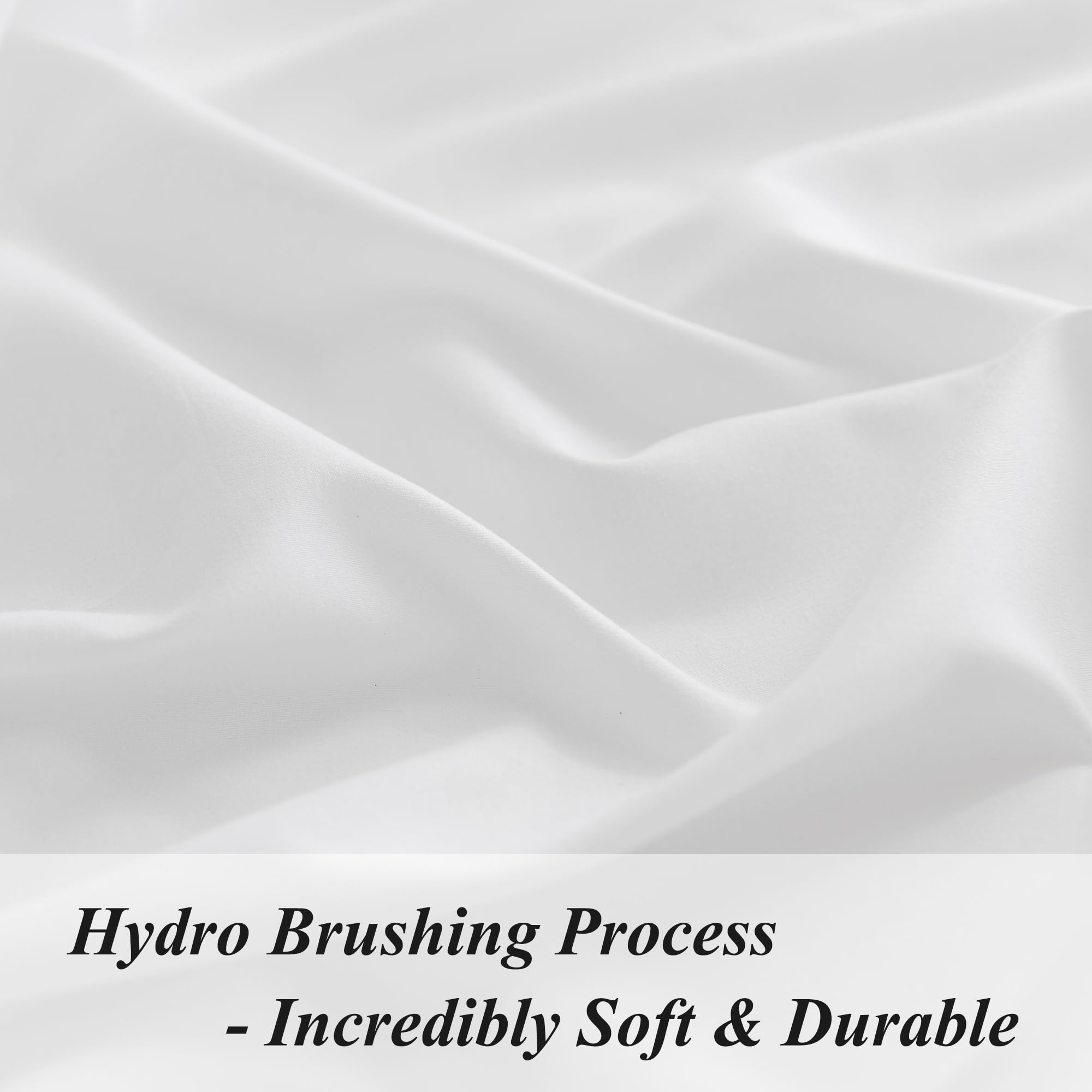 Full Fitted Sheet Only - Premium 1800 Super Soft & Cozy Microfiber, Wrinkle, Fade, Shrinkage Resistant Deep Pocket Full Size Fitted Bottom Sheet, White