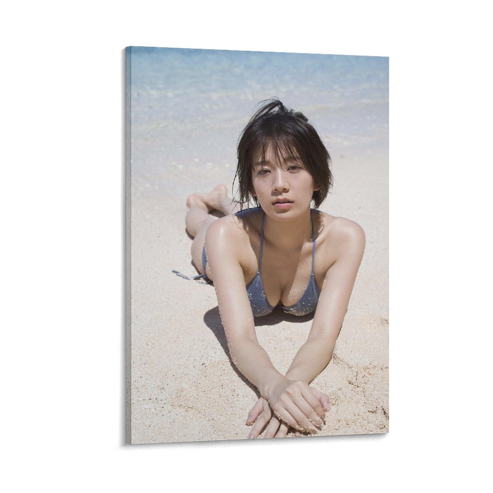 Amazon.co.jp: 佐藤美希 キャンバスアートポスター 水着写真ポスター