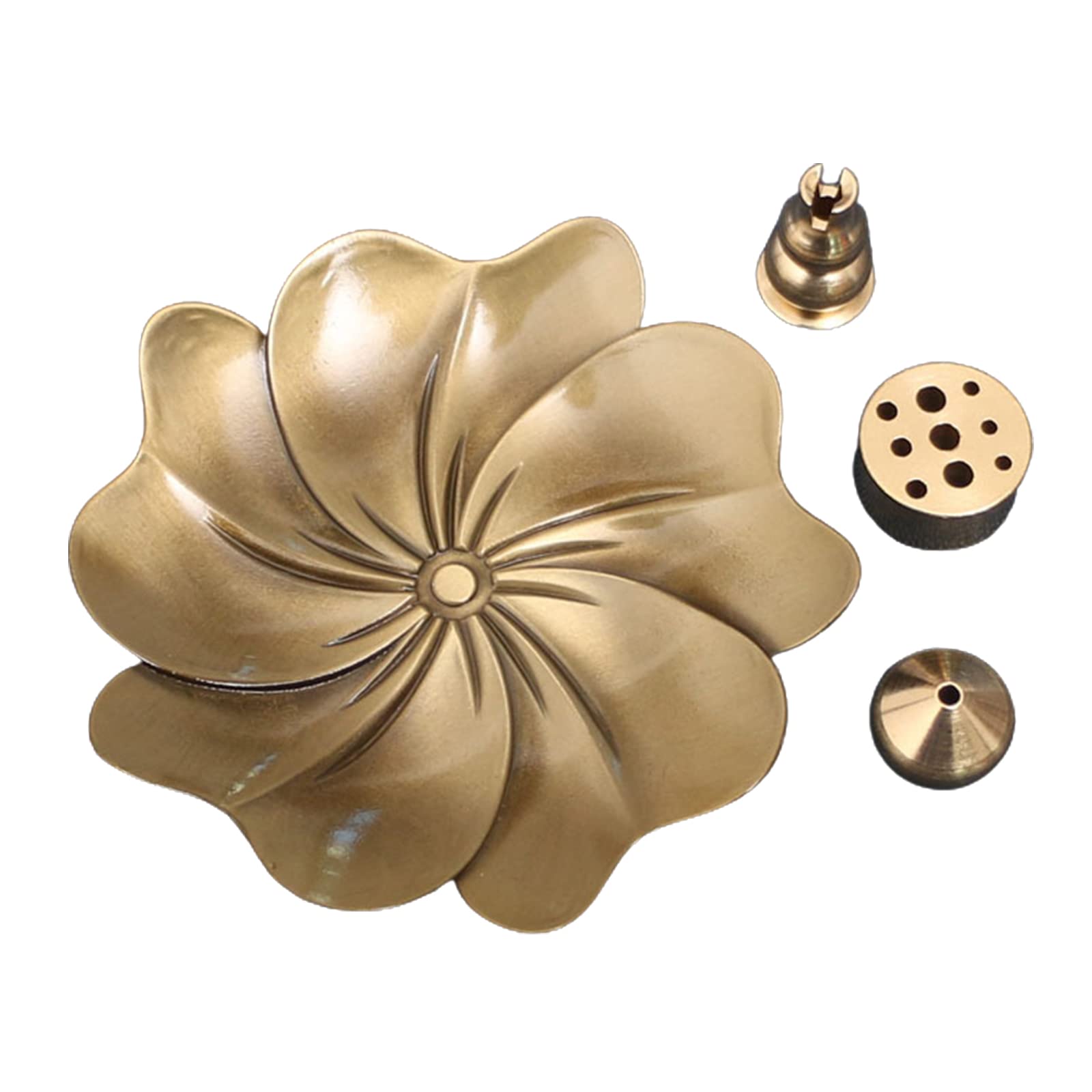 Buxuaaaa Retro Censer Stick Holder Desktop Ornament for Praying Metal Censer Burners
