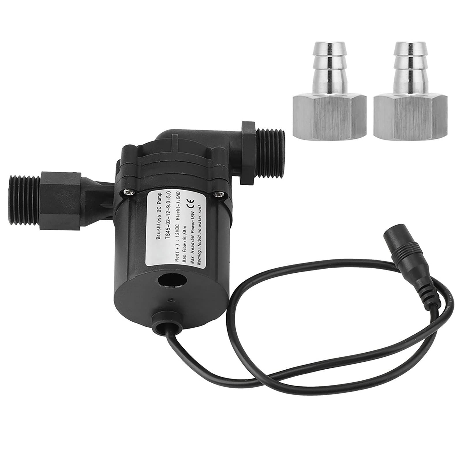 Braupumpe,Bierfasspumpe,Bierdruckpumpe,DC 12V 18W Brewing Homebrew Pump Circulation Brushless Beer Pumps(mit Stecker), Homebrew Pumpe Bierpumpe Zirkulationspumpe Brushless Braupumpe Bierfasspumpe