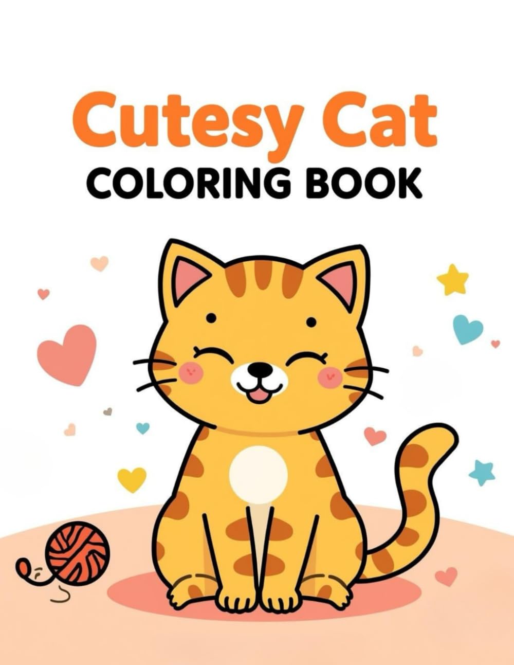 Cutesy Cat Coloring Book