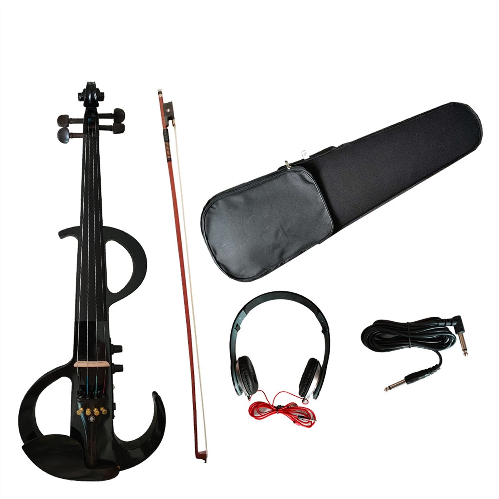 Il Violino Elettronico Nero 4/4 È Adatto per Studenti, Principianti E Adulti Violino Studente Kit Violini