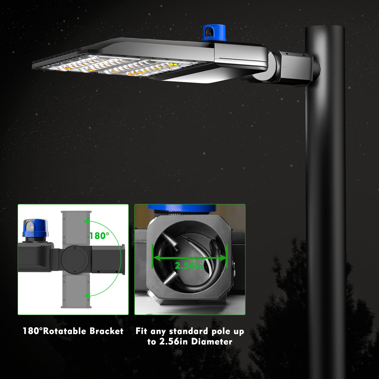 bulbeats 150W LED Parking Lot Light 21000LM (Eqv 600W HID/HPS) 5000K