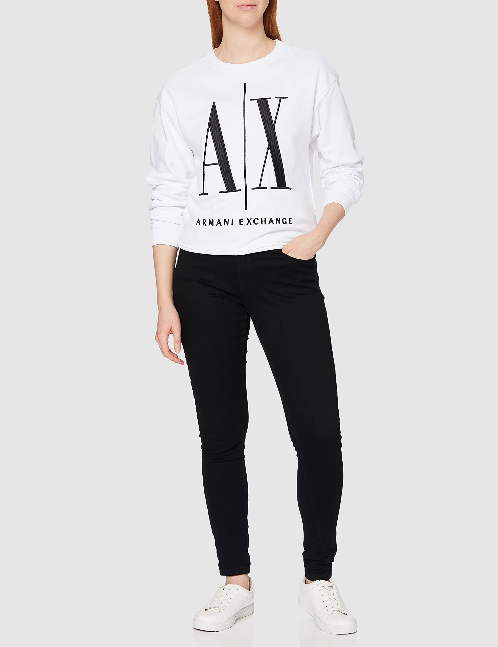 Armani Exchange Damen Icon Project Sweat Sweatshirt (1er Pack)