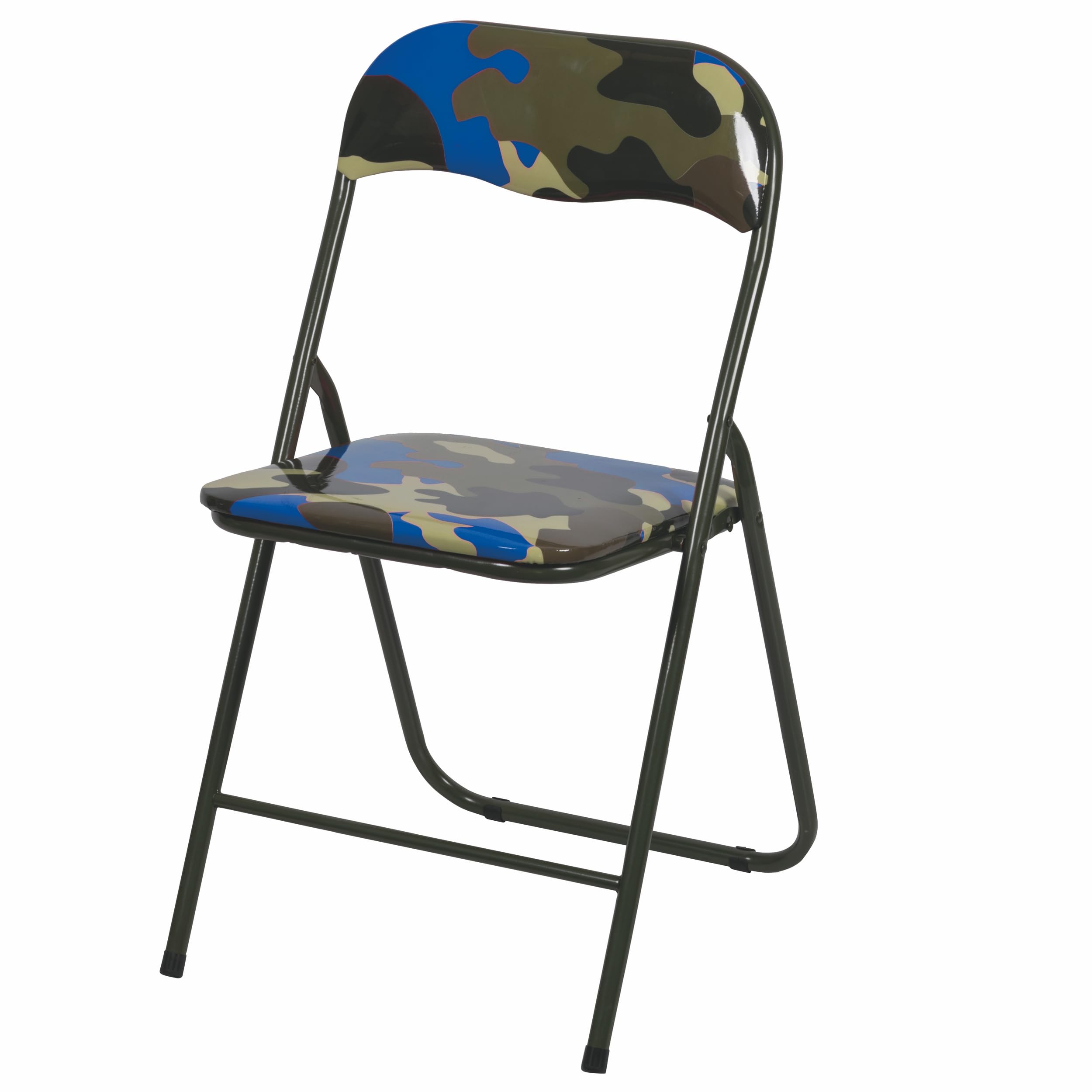 Este Lot de 6 chaises Pliantes, Pliables et Peu encombrantes, 44 x 45 x 78 cm, Motif Camouflage
