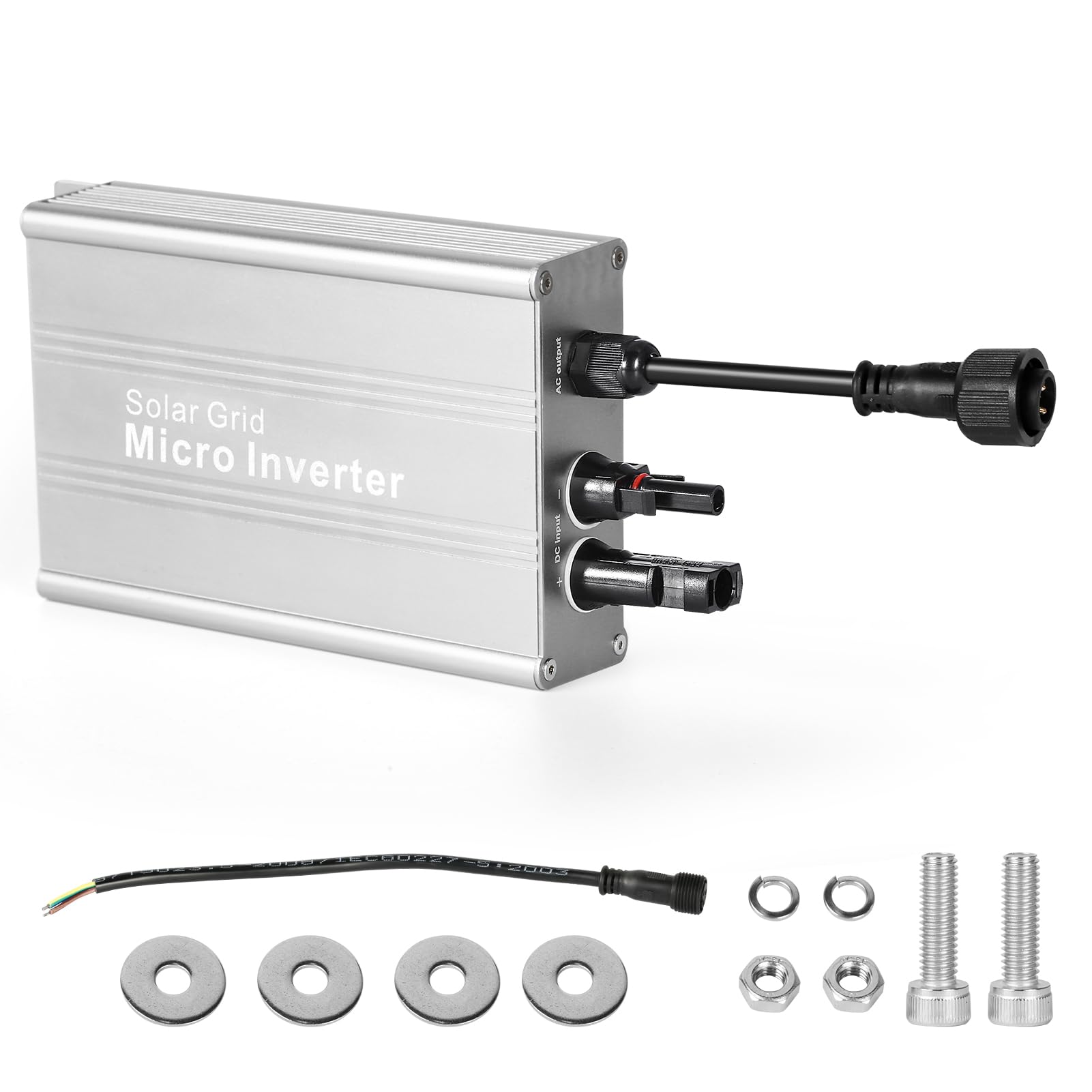 DEWIN Solar Micro Inverter, Solar PV Grid Tie Inverter 700W Waterproof MPPT Power Inverter Pure Sine Wave Inverter for Solar Panel, Balcony Power Stations