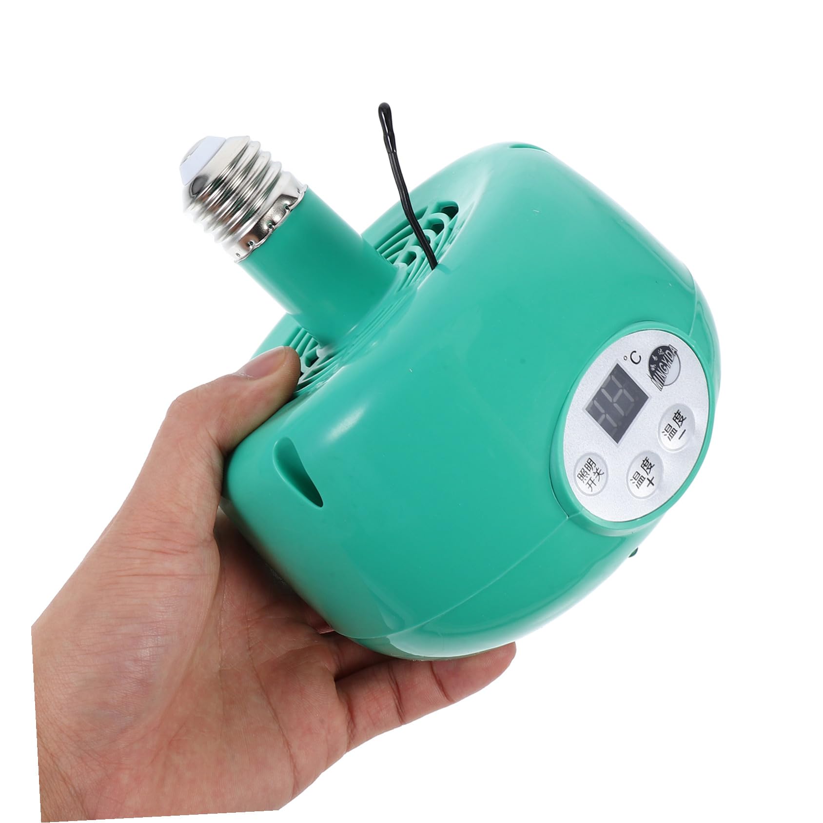 Levemolo Lámpara de Calefacción para Reptiles y Aves Ventilador y Emisor de Calor, Material Plástico y Metal, Alta Eficiencia Térmica para Cría Circulación Sanguínea