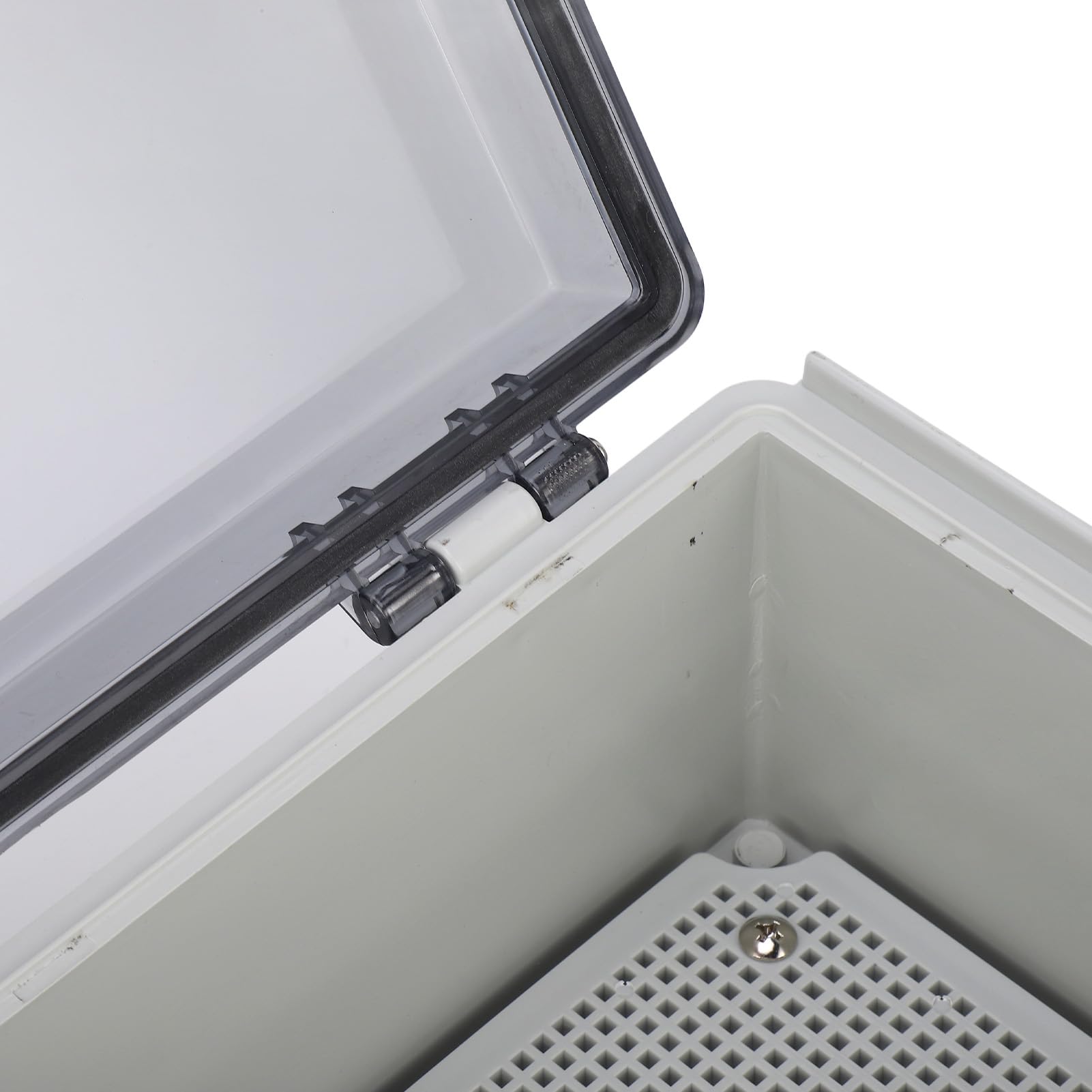 Boîte de Jonction étanche IP67 avec Couvercle Transparent et | Boîtier électrique ABS, 13x13x5,1 Pouces, Boîtier à Charnière pour Utilisation en Extérieur, Compatible Ferme et Jardin