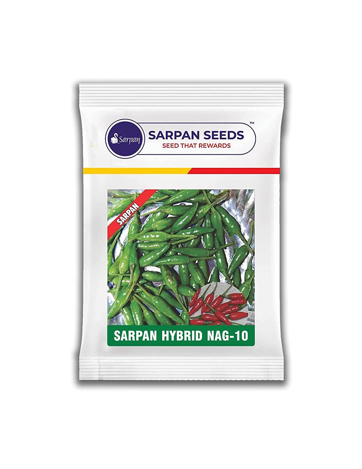 SARPAN SEEDS Sarpan Nag-10 chilli seeds | Bullet chilli seeds | Bird eye mirchi seeds | chilli seeds | vegetable seeds | Home garden (1.5) (B09RW4KR6T) Amazon Price History, Amazon Price Tracker