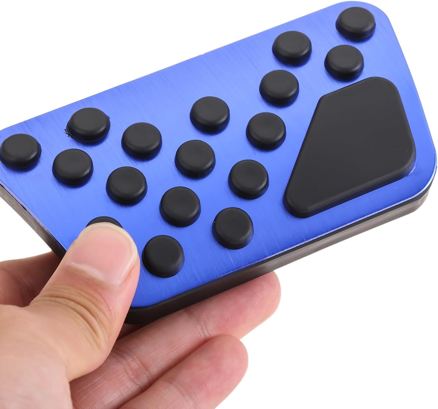 Car Brake Pedal Pad 2PCS Replacement for Dodge for Challenger 2008~2022 Car Foot Pedals Brake Stainless Steel Non-Slip Pedal Cover Pad Cautomotive Parts Car Foot Pedal Covers (Color : Blue)(Black)