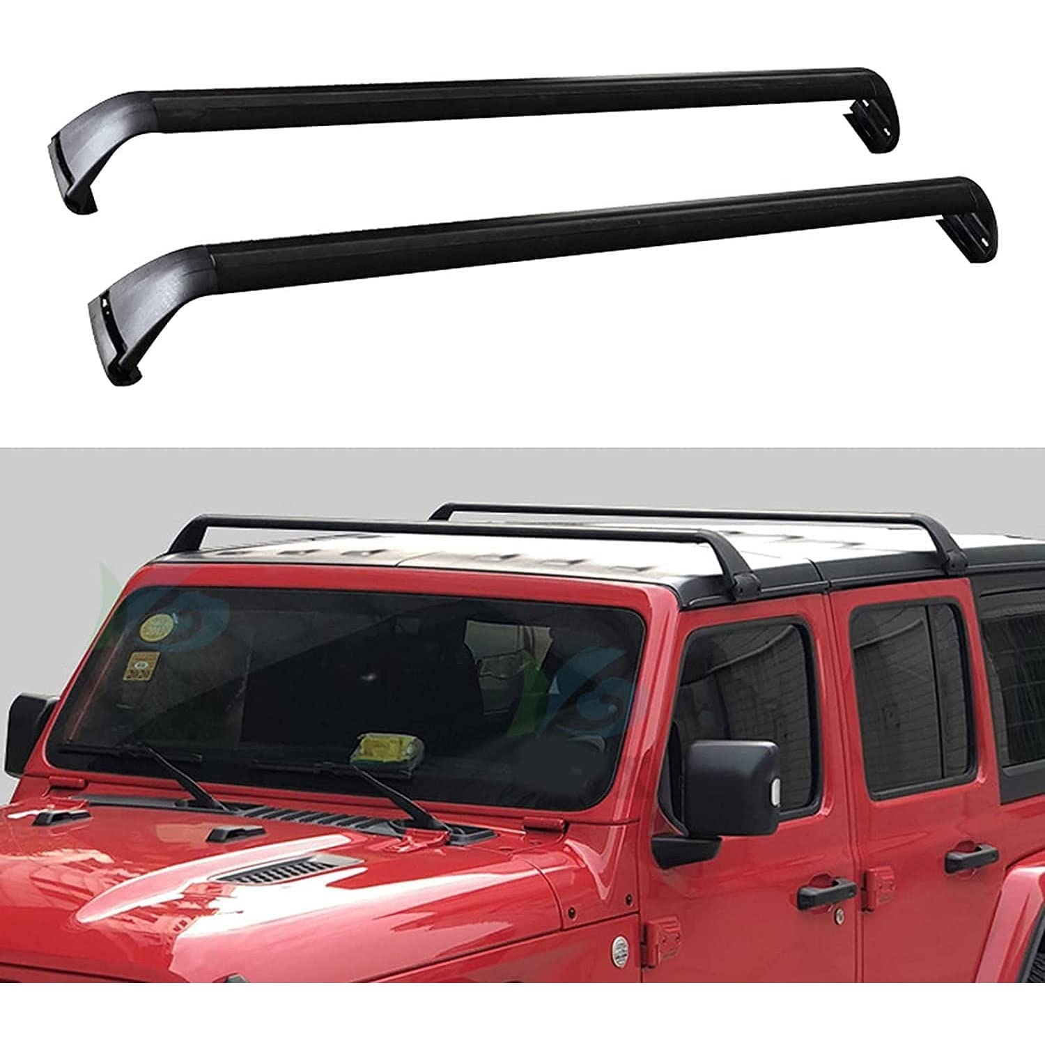 Buy 2 Piece Car Load Aluminium Roof Rack for Jeep Wrangler jl jk 2007