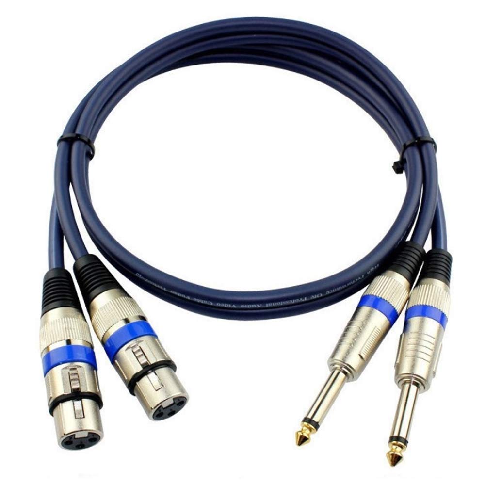 Amazon | キャノン変換ケーブル マイクケーブル モノラルフォン×2-XLR