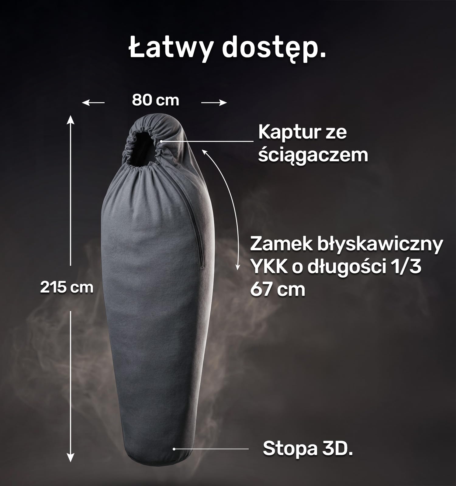 Litume Całoroczna wkładka do śpiwora dodaje, kompresyjny i lekki śpiwór dla mumii na wędrówki z plecakiem, kemping