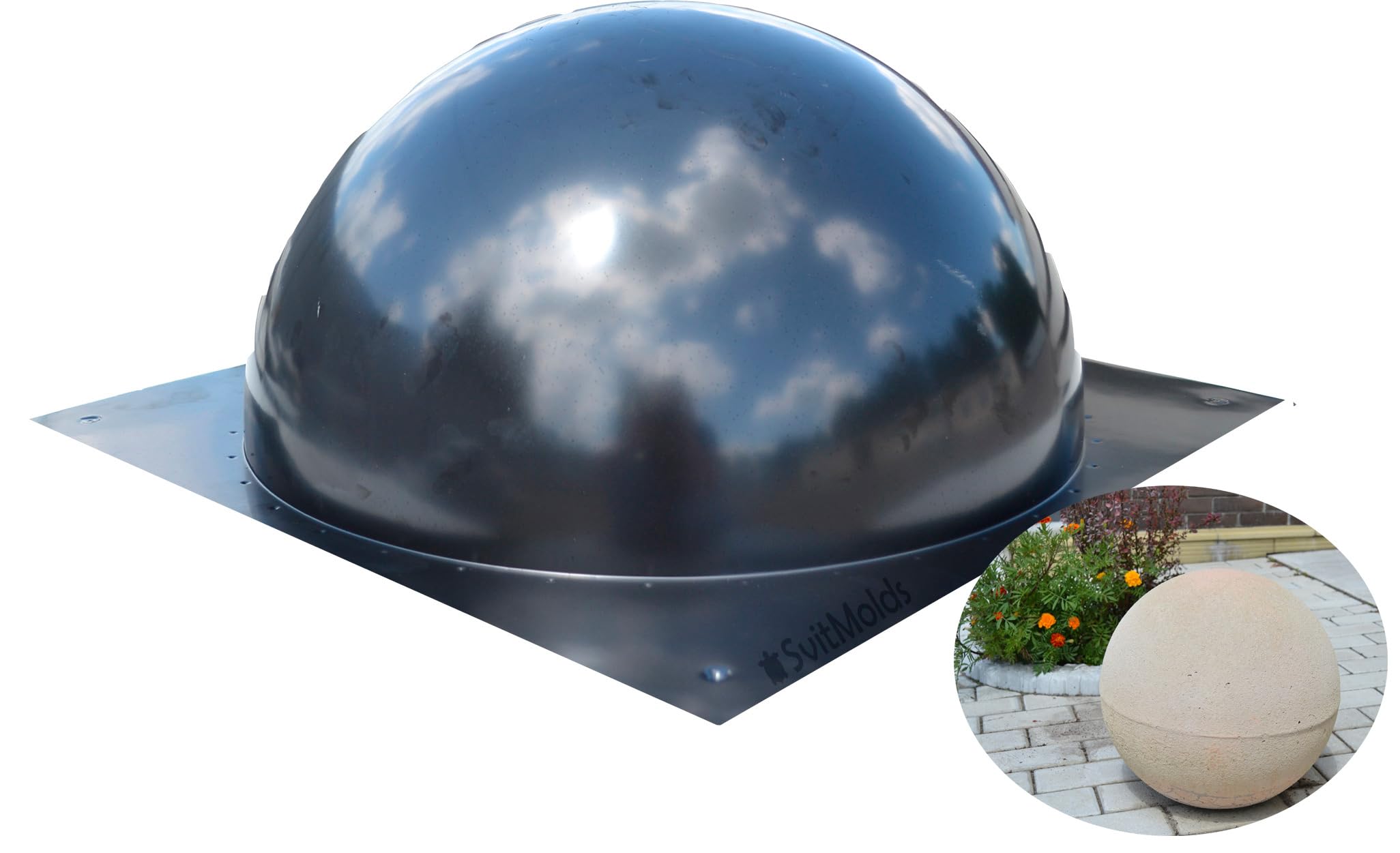 SvitMolds 15.75 Inch Half Ball Sphere Mold