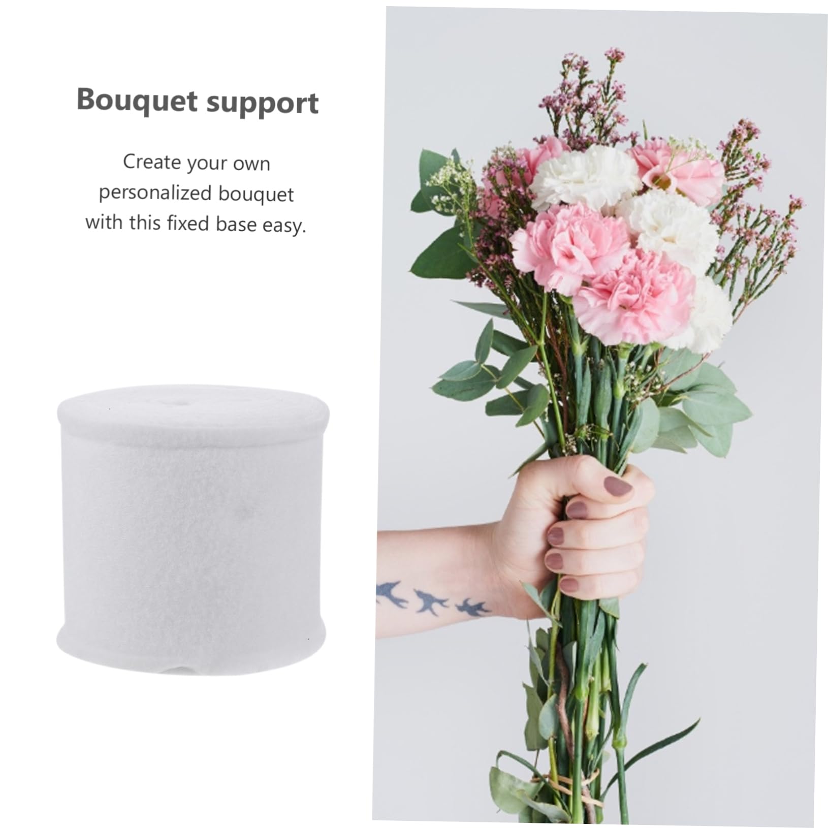 IWOWHERO 1Roll Bouquet Wrapping Material Flower Water Retaining Cotton Durable Floral Preservation Material for Fresh Flowers for Creative Flower Arrangements and Decorations