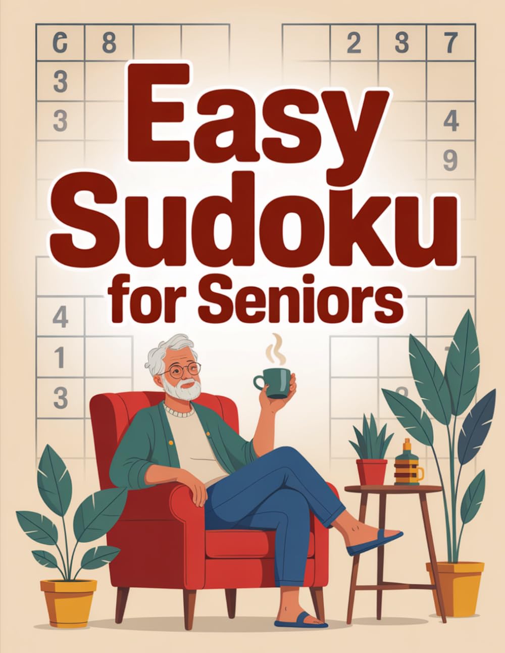 Easy Sudoku for Seniors: Mind-Stretching Immersive Puzzle Workbook for Mature Adults