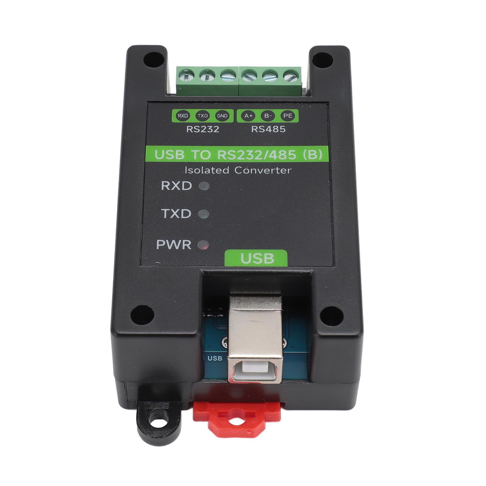 Convertisseur USB vers RS232 RS485 de qualité Industrielle avec Puce FT232RNL et Isolation de Puissance, 3 Indicateurs LED, Montage sur Rail DIN pour Système d'exploitation
