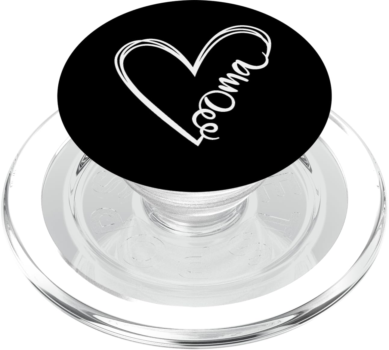 Oma Heart Grandma Women German Christmas Mother's Day PopSockets PopGrip for MagSafe