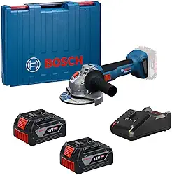 Bosch Esmerilhadeira a bateria Bosch GWS 18V-8, 11000rpm 2 baterias e maleta