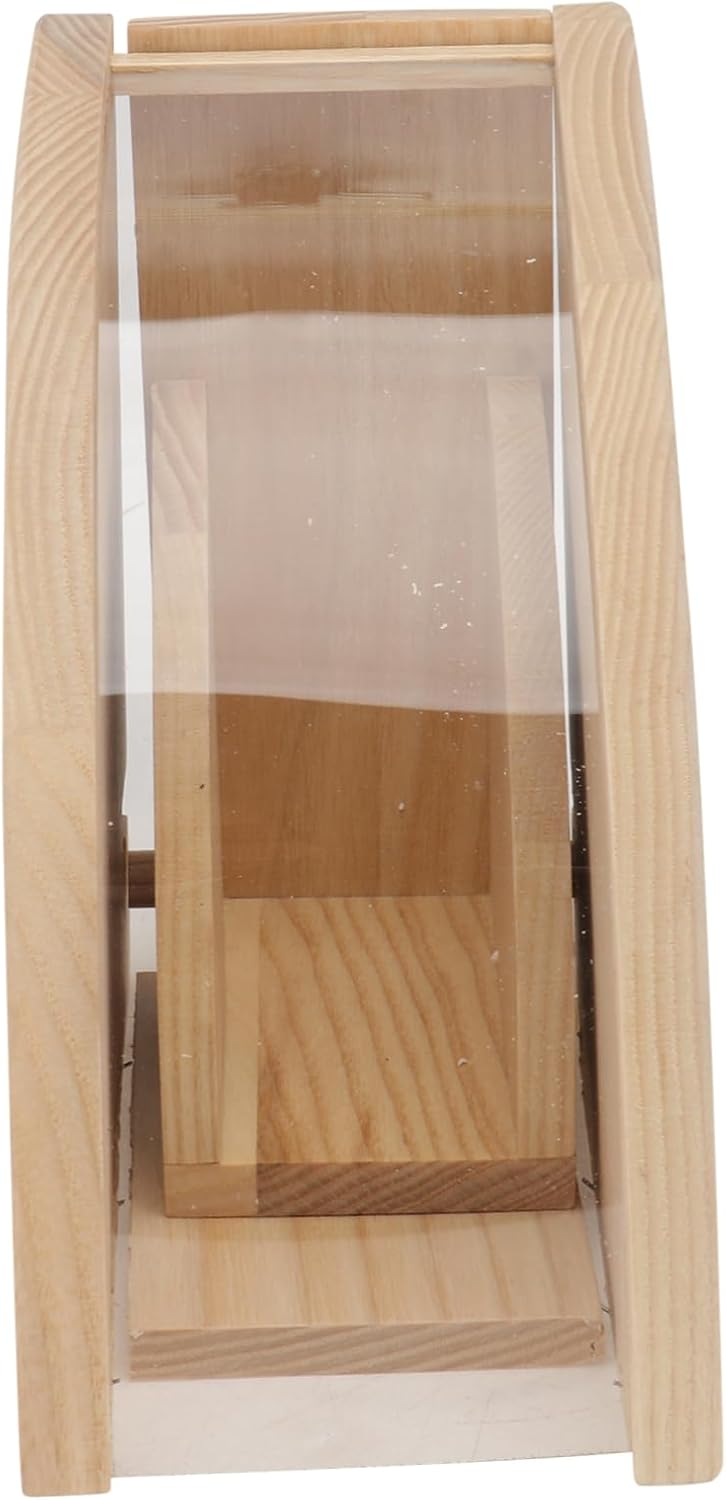 Coffee Filters Reusable Wooden Filter Paper Box Sectorial Storage Stand Box Lid Paper Dispenser Acrylic Material