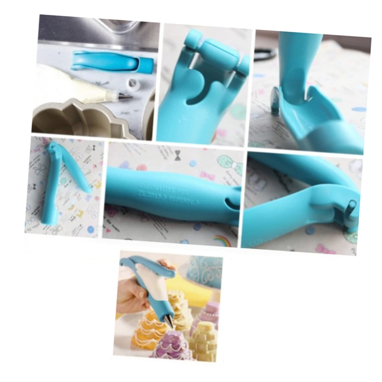 Cabilock 18 Piezas reposteria utensilios manga pastelera toppers para tartas Decoración de pasteles herramientas de fontaneria Decorar pluma decorativa suite Reutilizable