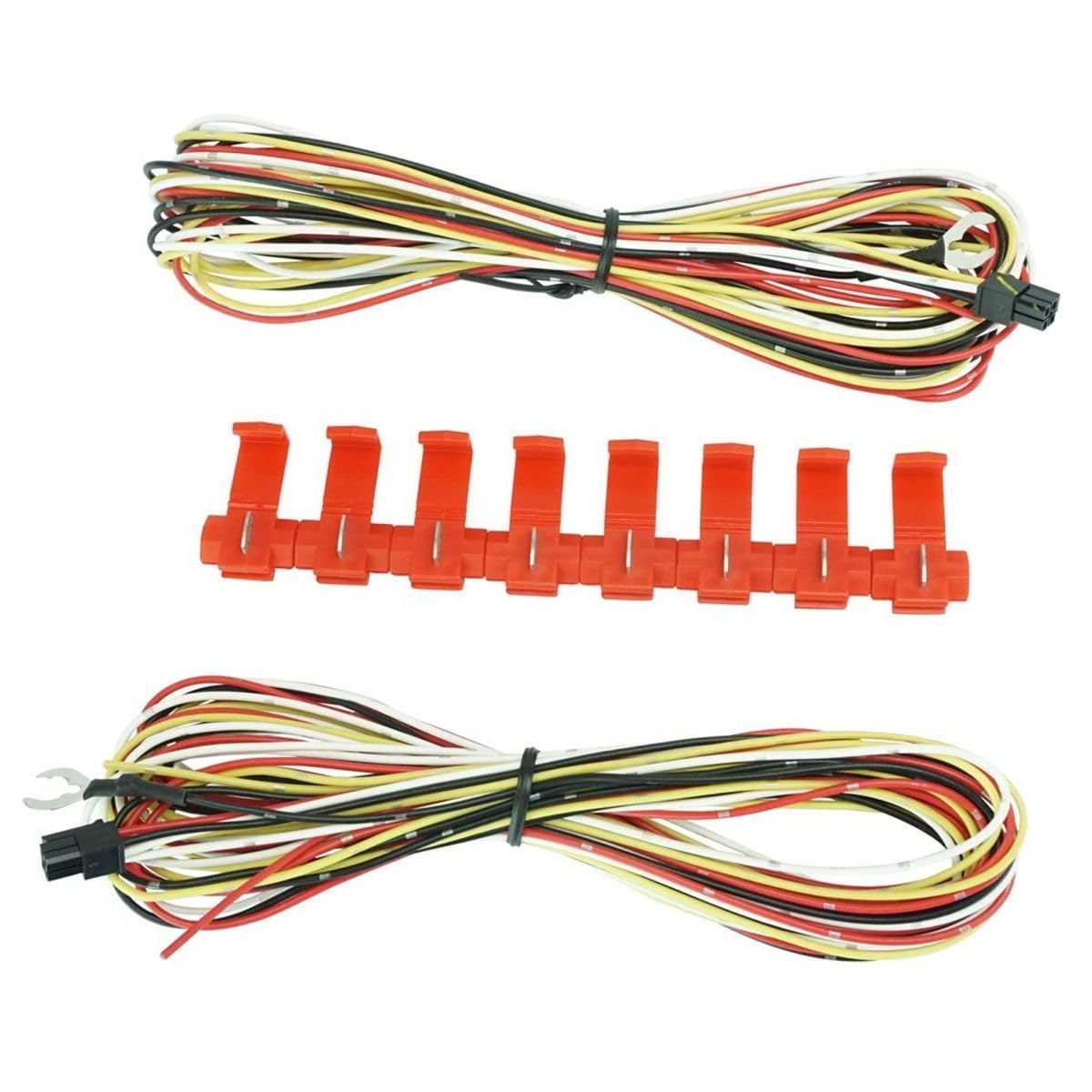 Karoldeare Exterior Manual Spotlight Smoke Turn Signal Towing Mirror Pair for GMC,for Chevy Truck Plastic Textured Black 2 Piece