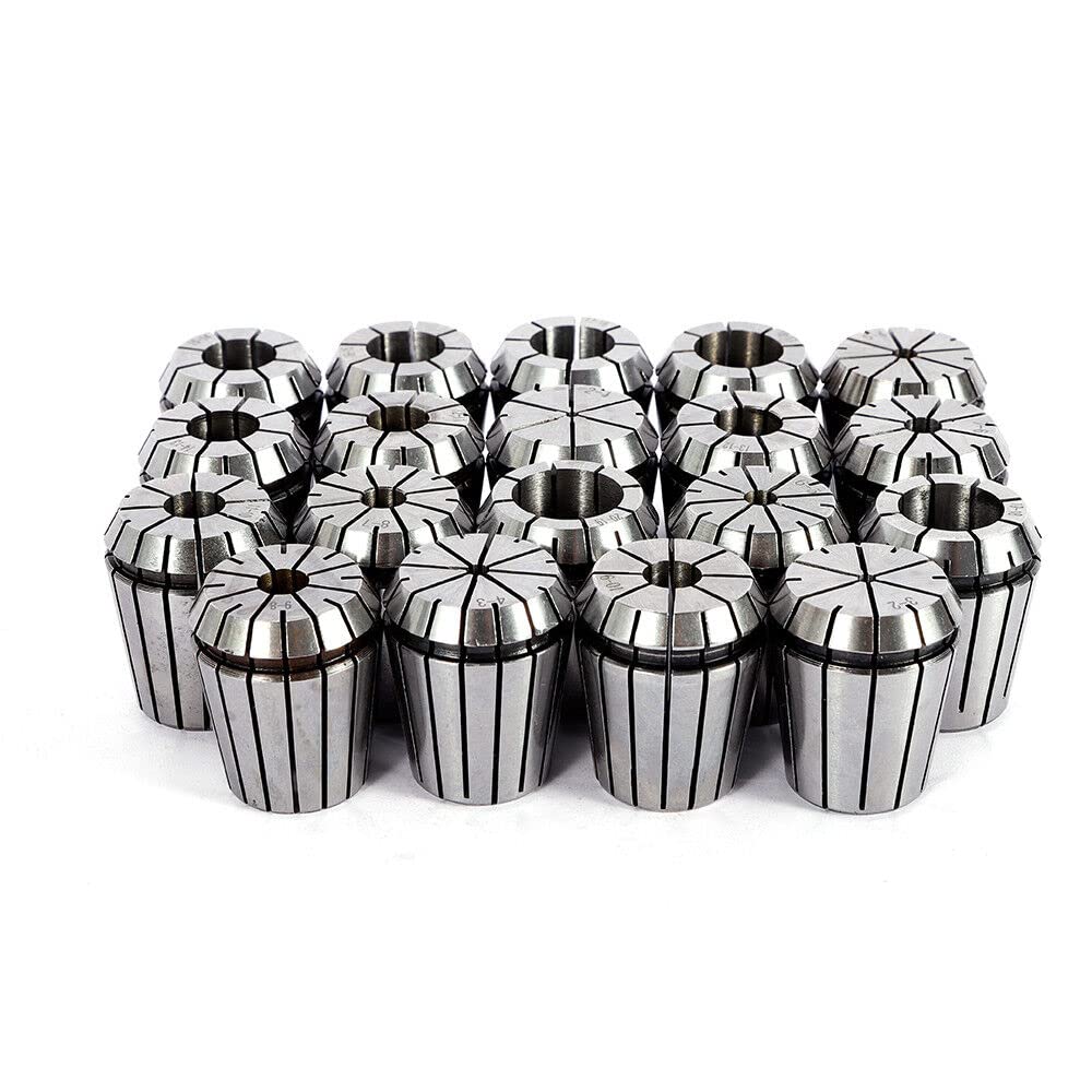 Prazision MK2 MT2 ER32 M10 Lot de 21 pinces de serrage dédiées CNC avec étui pour fraiseuse