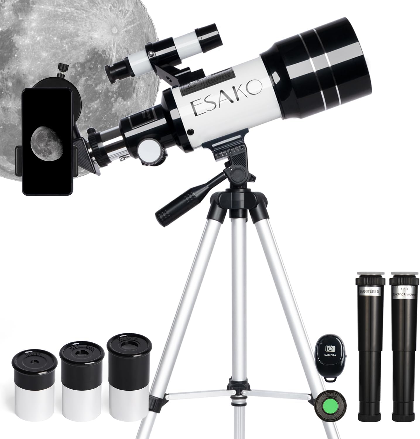 Amazon.com: Celestron - 50mm Travel Scope - Portable Refractor ...