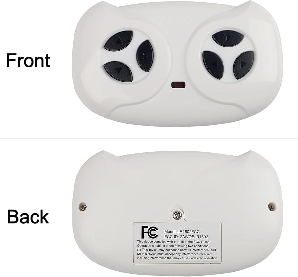 JR1625RX 12V Ricevitore Auto Elettrica Bambini con Telecomando 2.4GHz Funzione Avvio lento Alloggiamento ABS - Compatibile con i giocattoli comuni e remoti (Controllo remoto) - 2