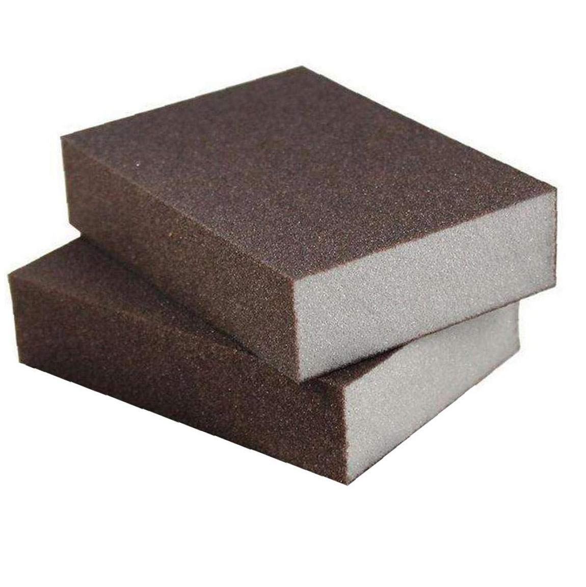 Hotaden Brown 2Pcs Home Kitchen Sponge Carborundum Brush High Carborundum Brush Washing Cleaning Cleaner Tool