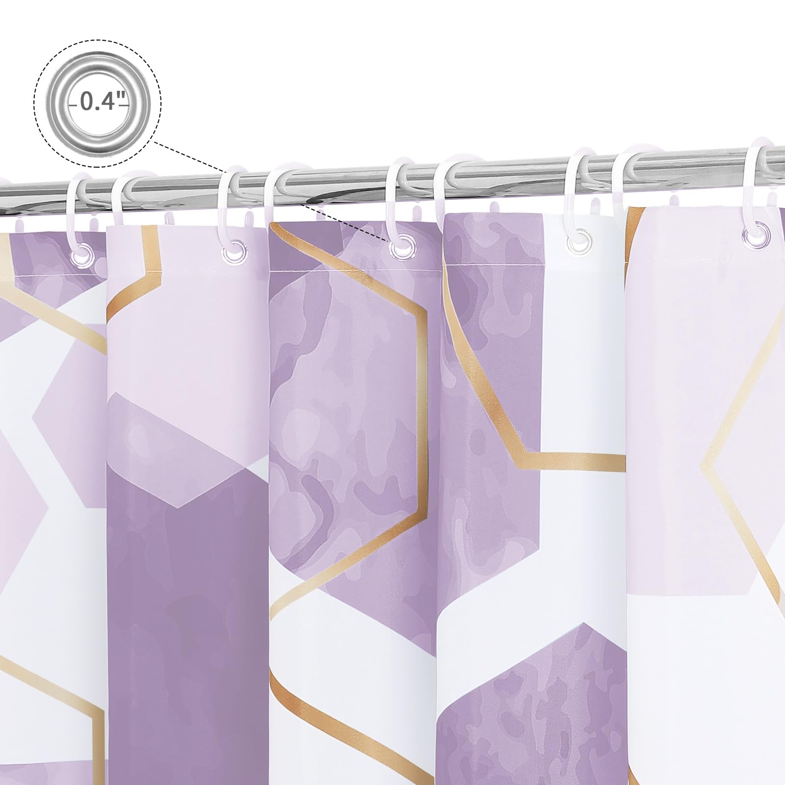 Amazon.co.jp: RaveHome モダン幾何学アート ブルー防水シャワー