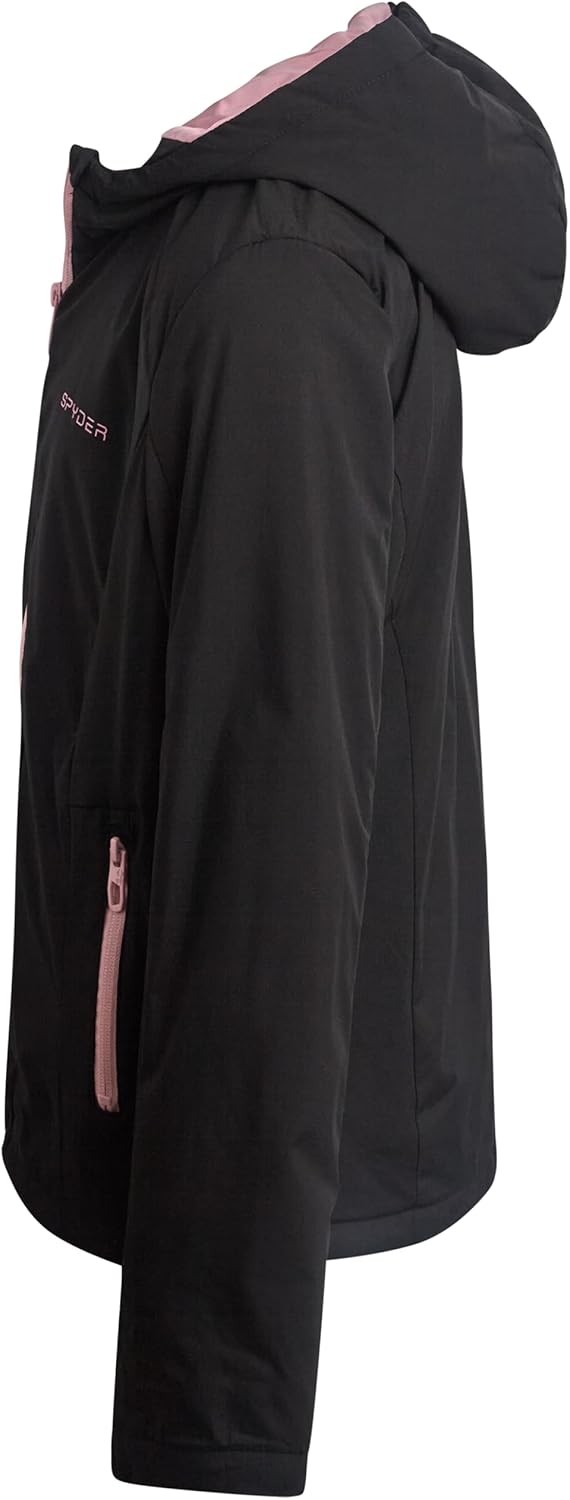 Spyder Girls Windbreaker Jacket - Lightweight Insulated Water and Wind Resistant Jackets for Girls Zip Up Kids Outerwear Coat - Image 6