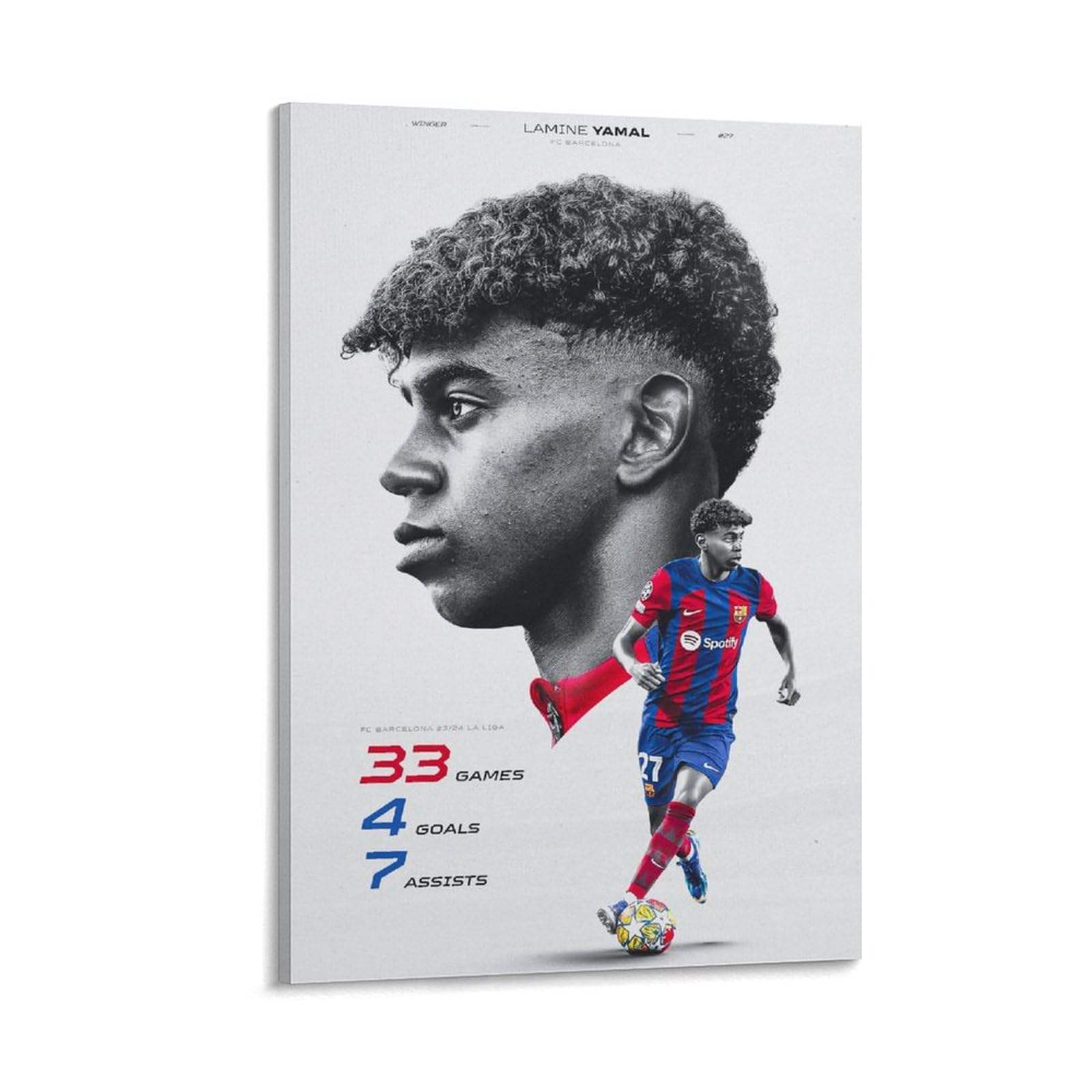 Amazon.co.jp: ラミンヤマルポスタープロサッカー選手 (12) 絵画