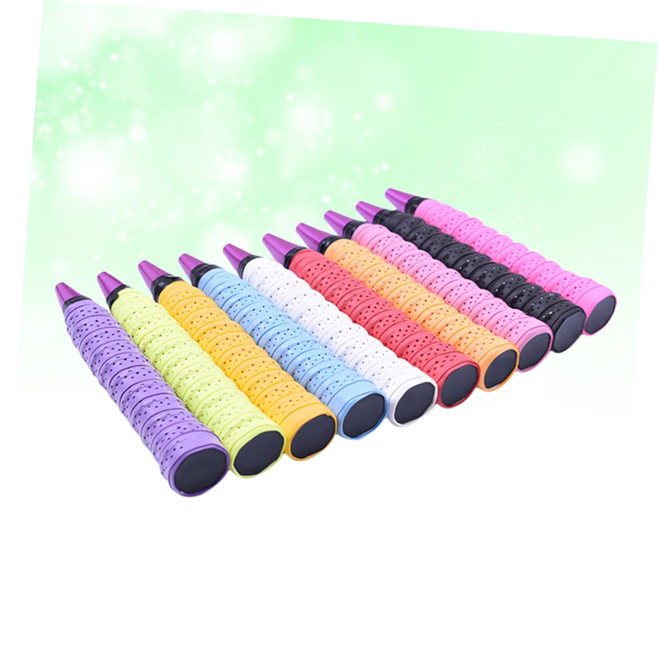BESPORTBLE 10Pcs Breathable Slip Tennis Overgrips Tape for Racket Moisture Wicking Sticky Sweatbands Badminton Grip Enhanced Comfort Sweat Absorption